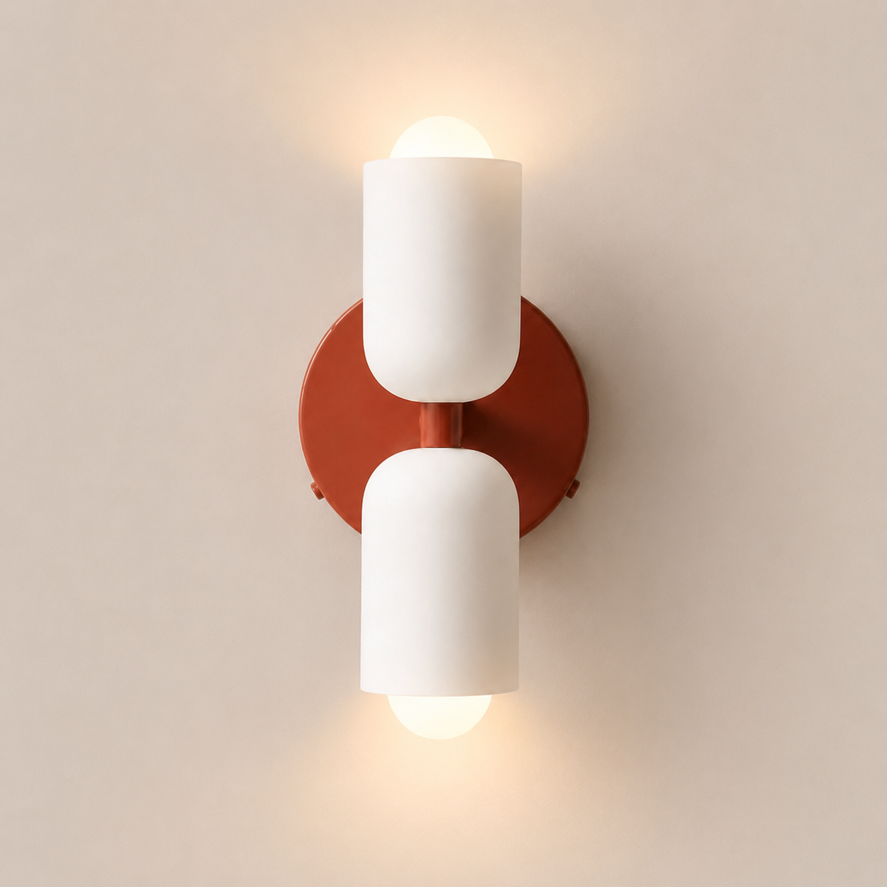 Colette | Modern French Cream Double Glass Wall Sconce
