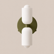 Colette | Modern French Cream Double Glass Wall Sconce