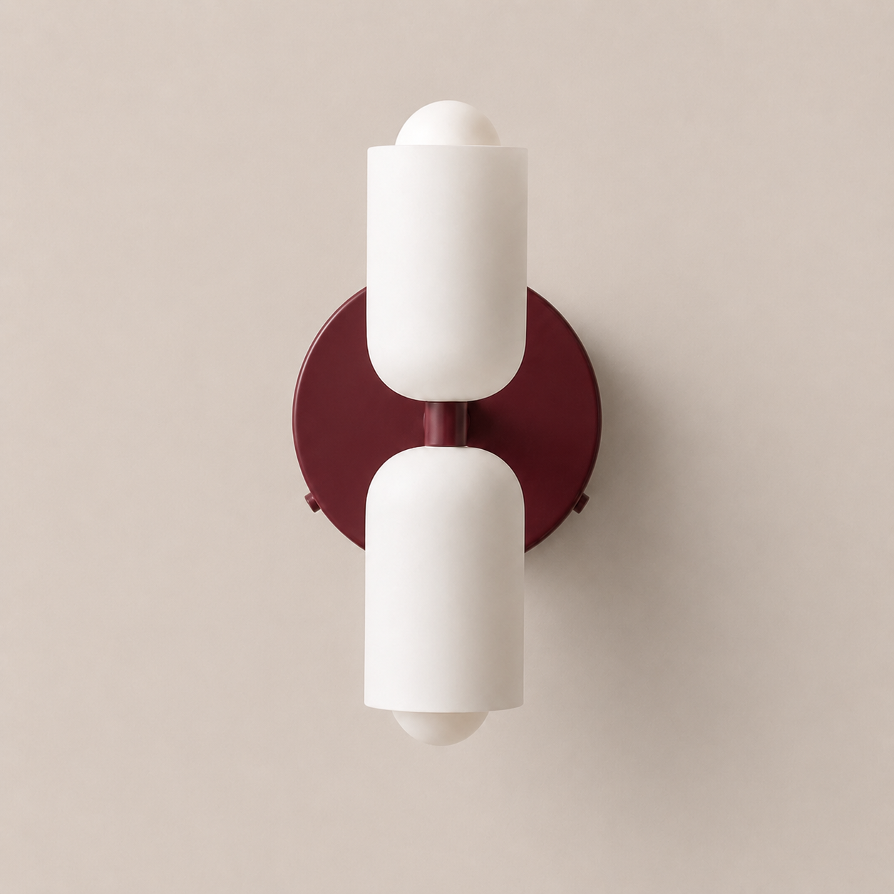 Colette | Modern French Cream Double Glass Wall Sconce