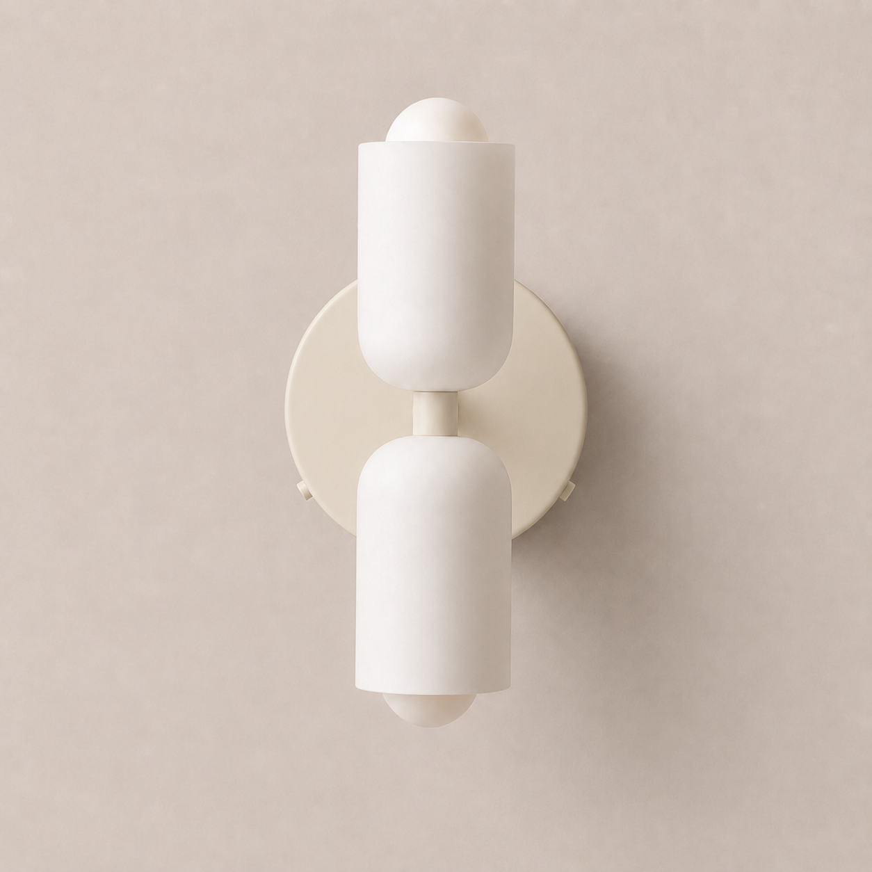 Colette | Modern French Cream Double Glass Wall Sconce