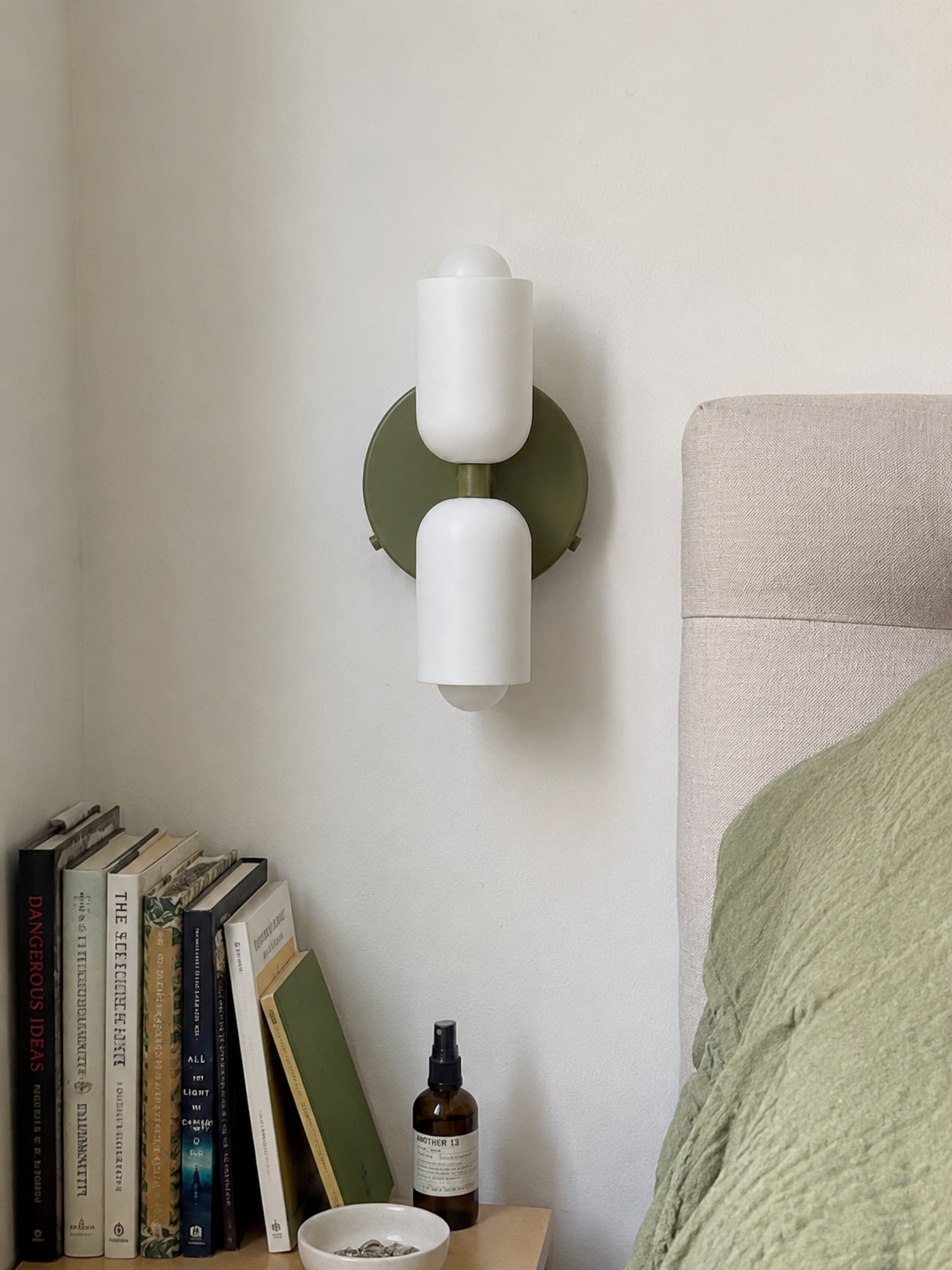 Colette | Modern French Cream Double Glass Wall Sconce