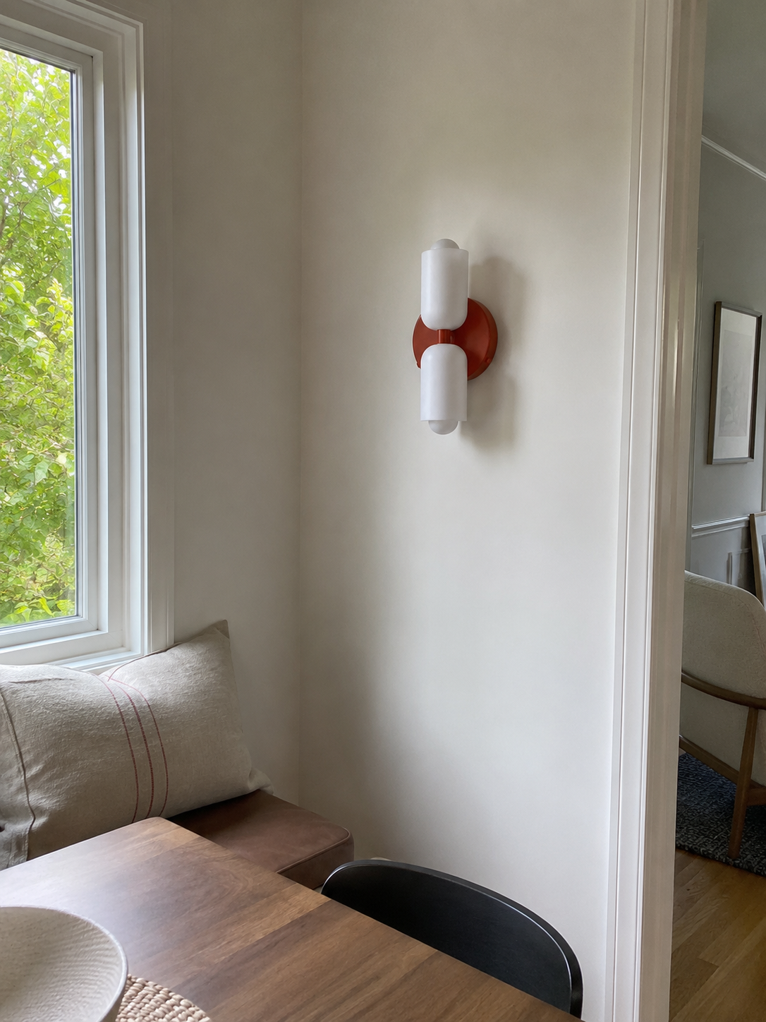 Colette | Modern French Cream Double Glass Wall Sconce