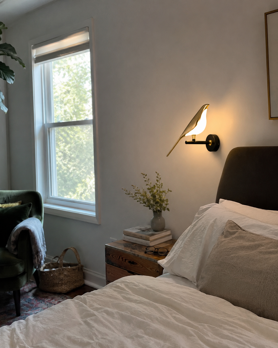 Robin | Modern Bird Wall Sconce