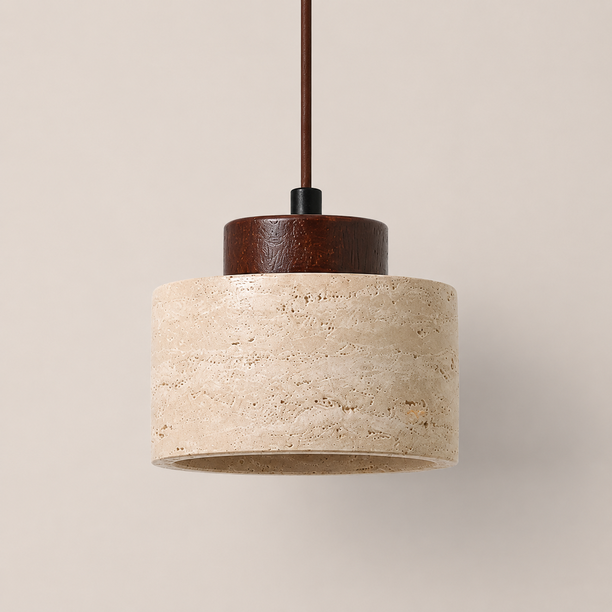 Ash | Japanese Wabi-Sabi Cave Stone Pendant Light