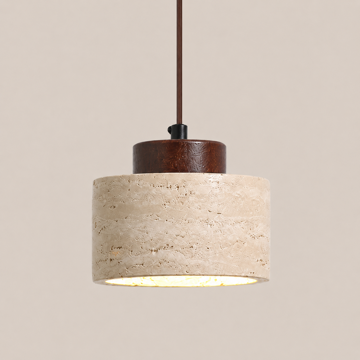 Ash | Japanese Wabi-Sabi Cave Stone Pendant Light