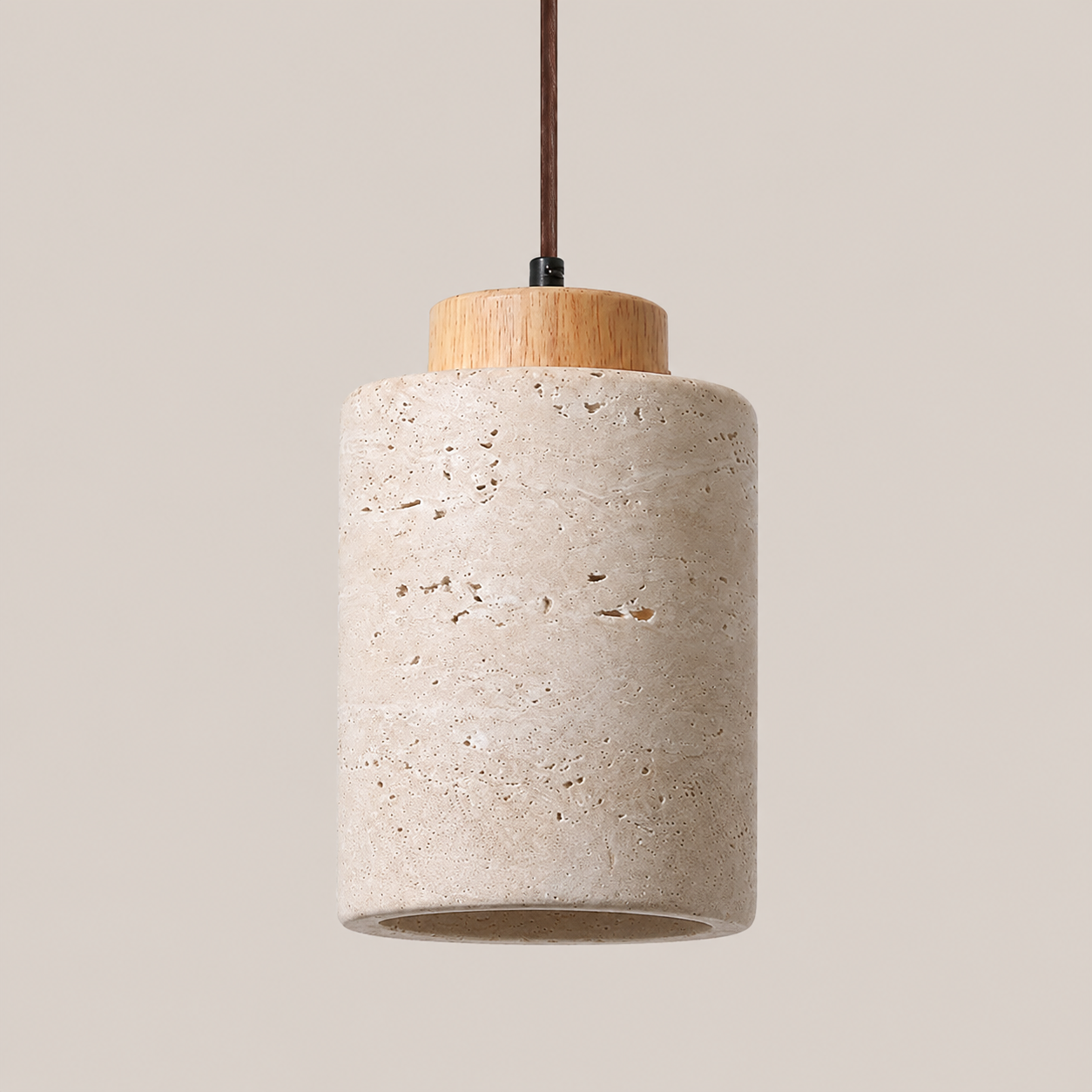 Ash | Japanese Wabi-Sabi Cave Stone Pendant Light