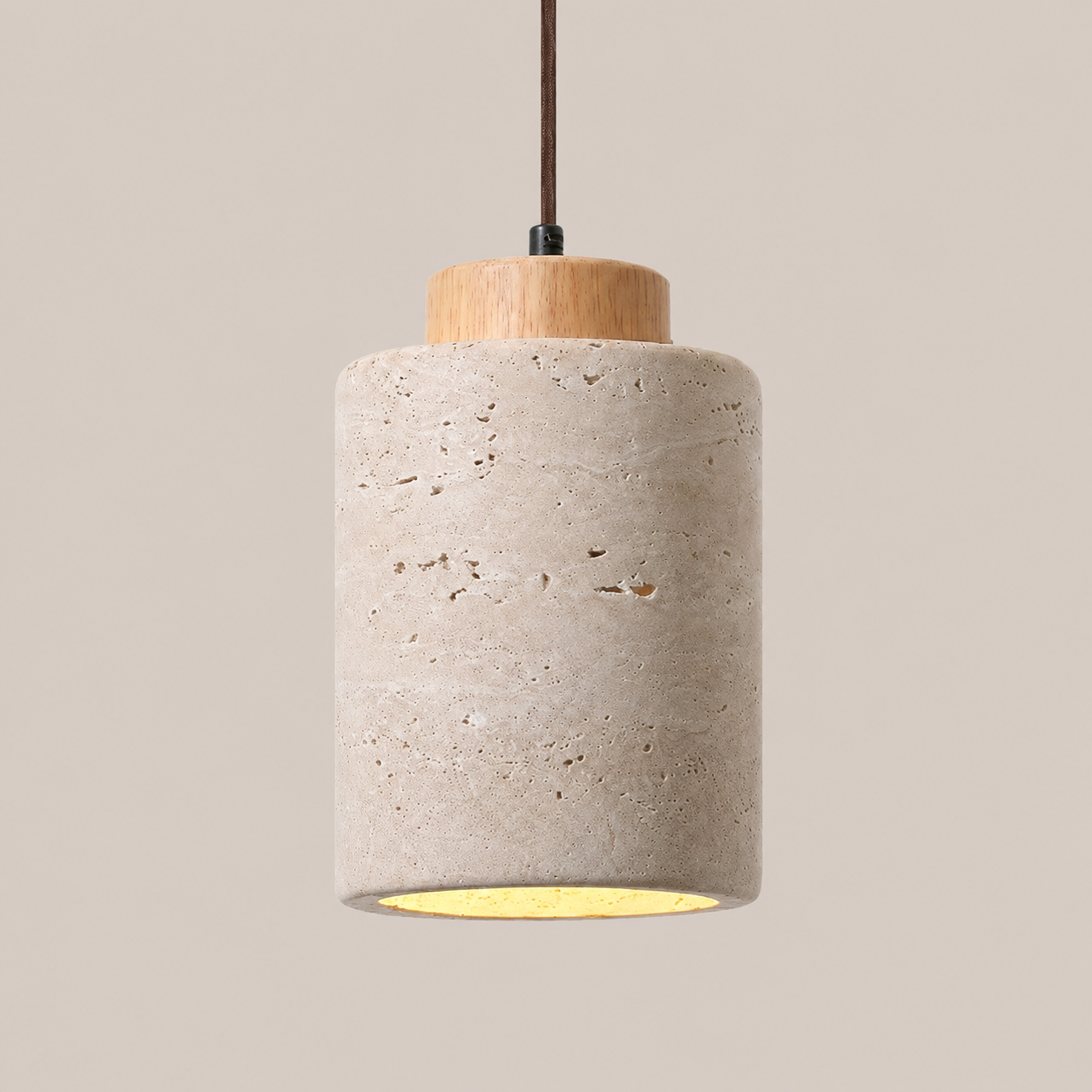 Ash | Japanese Wabi-Sabi Cave Stone Pendant Light