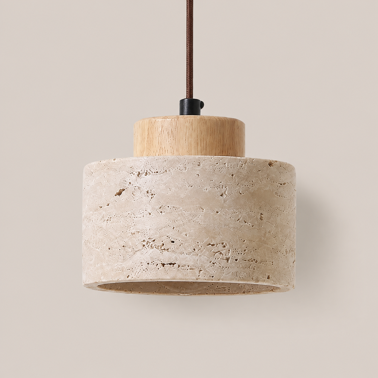Ash | Japanese Wabi-Sabi Cave Stone Pendant Light