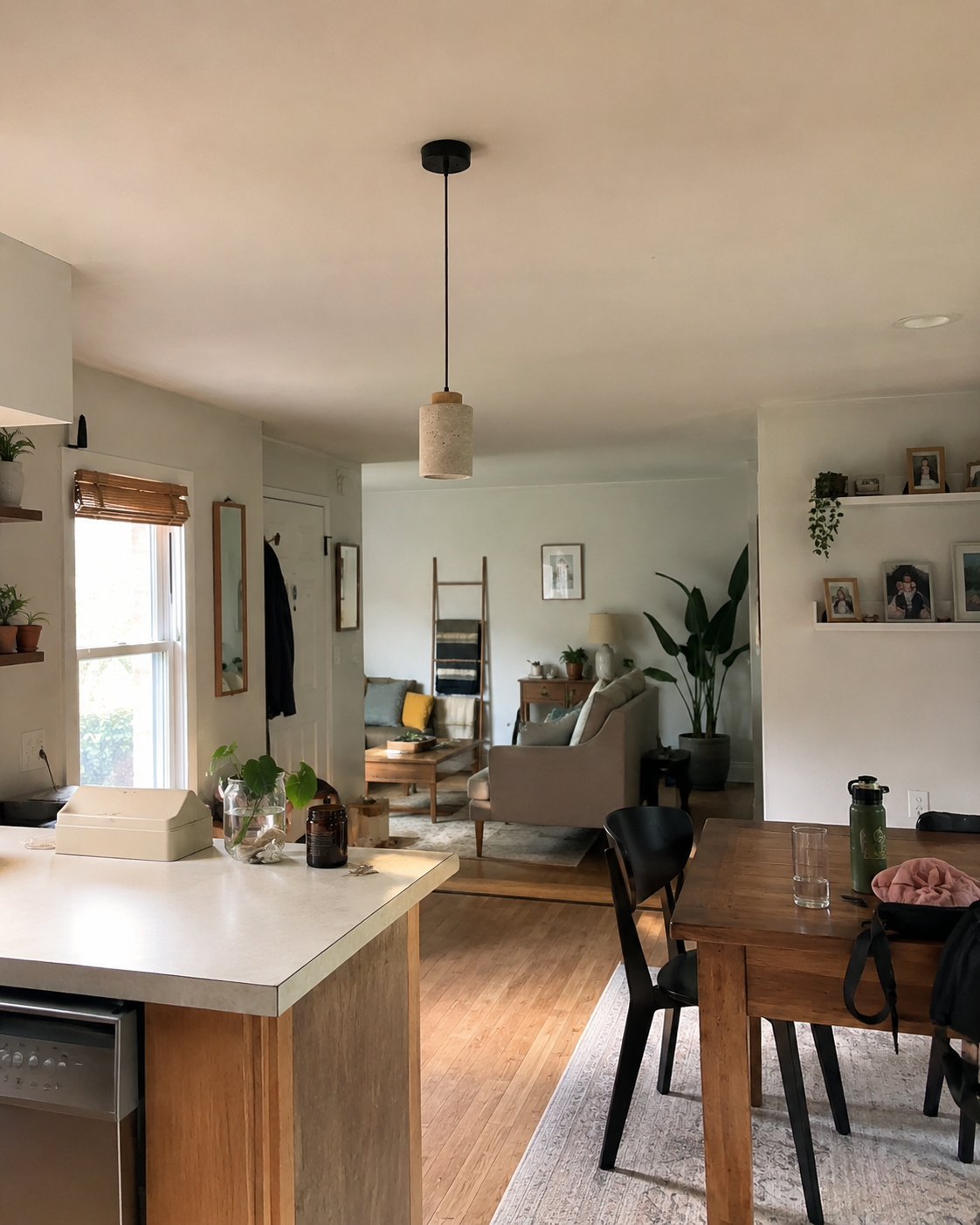 Ash | Japanese Wabi-Sabi Cave Stone Pendant Light