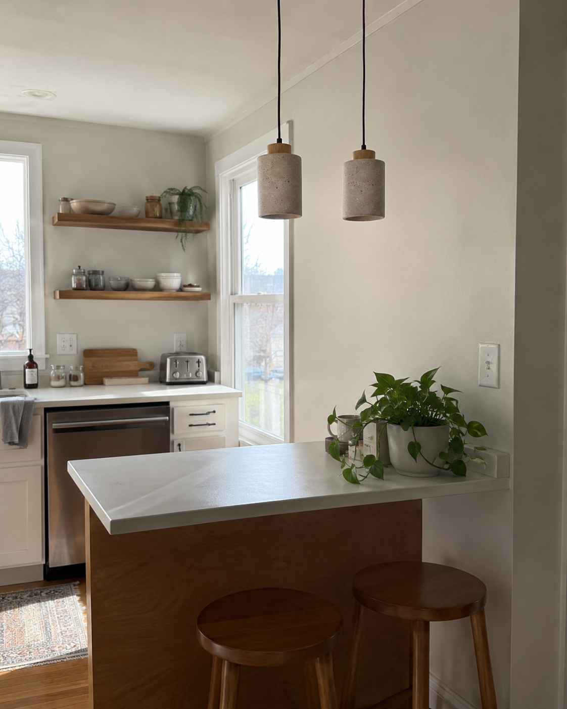 Ash | Japanese Wabi-Sabi Cave Stone Pendant Light