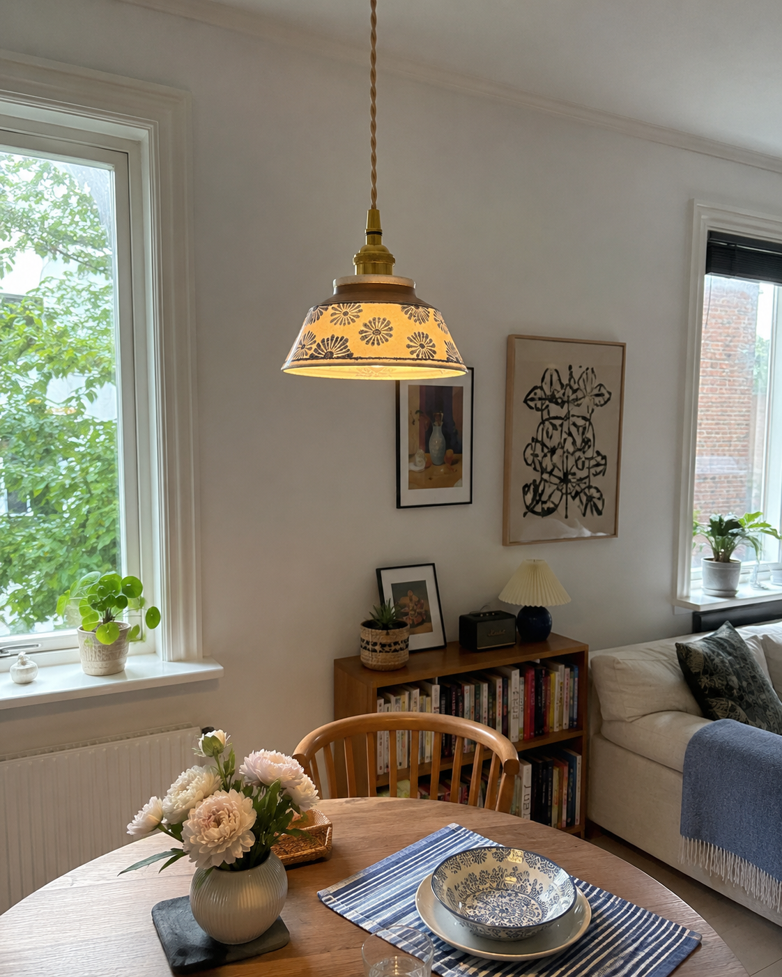 Wei | Retro Ceramic Pendant Light