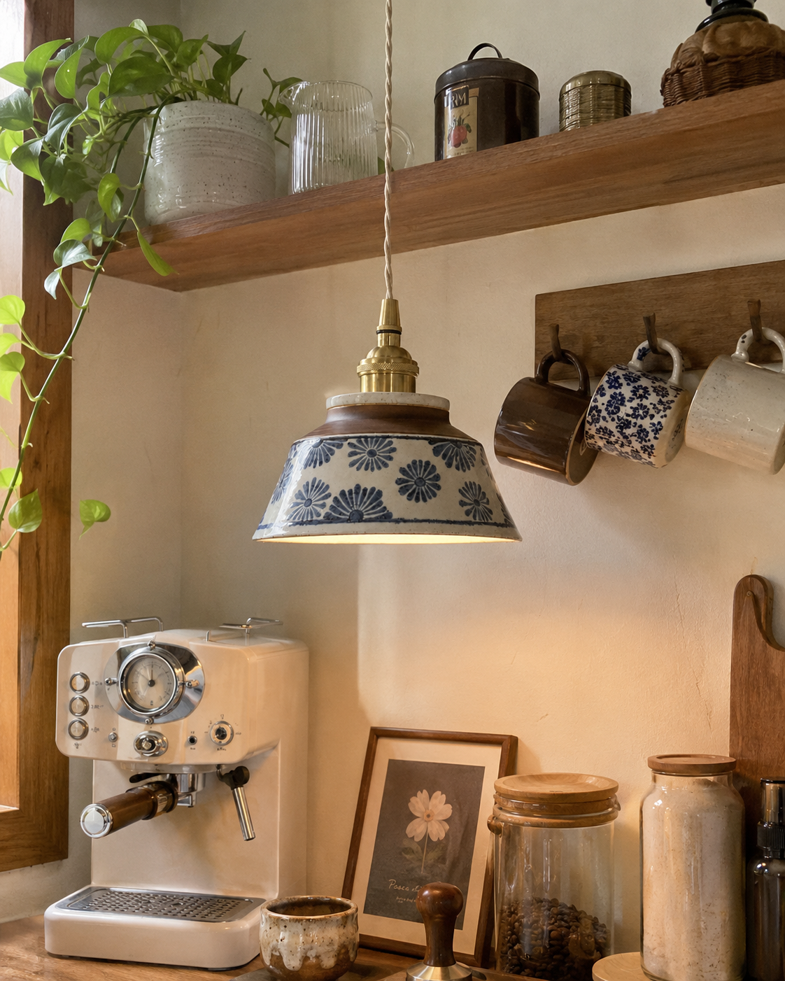 Wei | Retro Ceramic Pendant Light