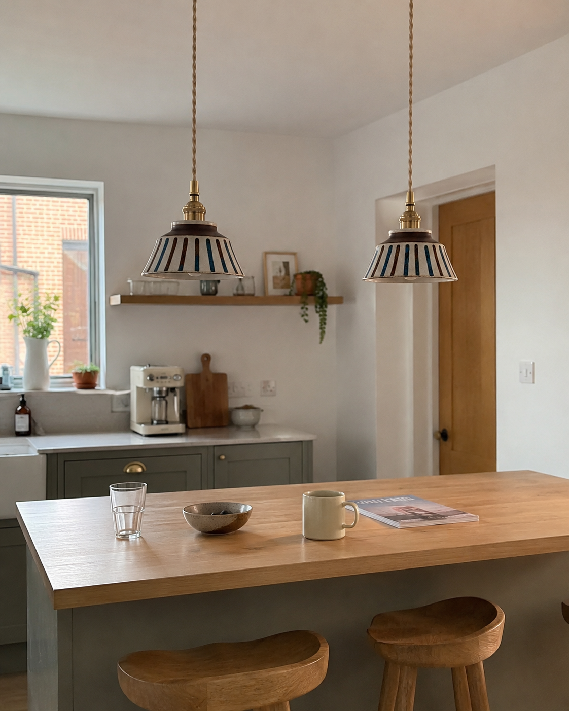 Wei | Retro Ceramic Pendant Light
