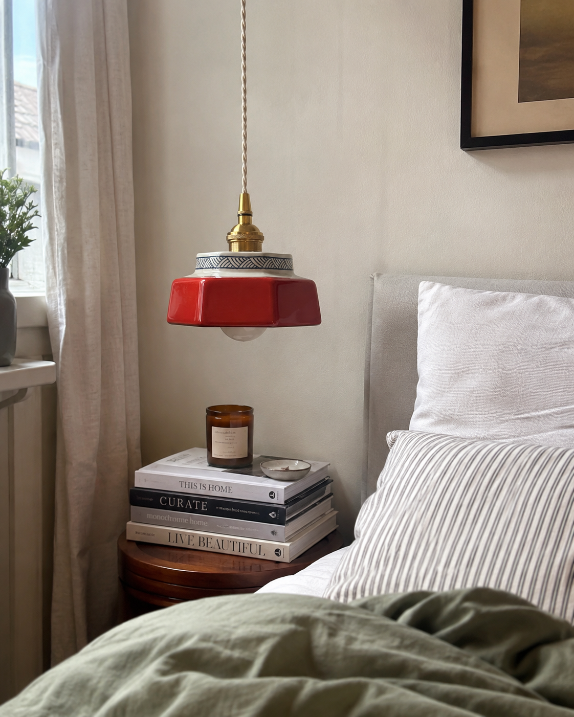 Taro | Retro Ceramic Pendant Light