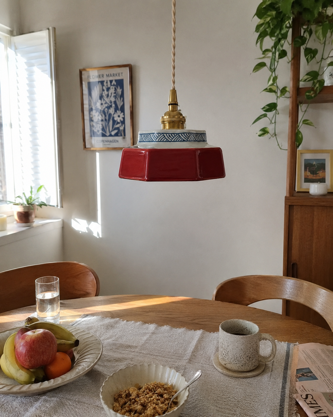 Taro | Retro Ceramic Pendant Light