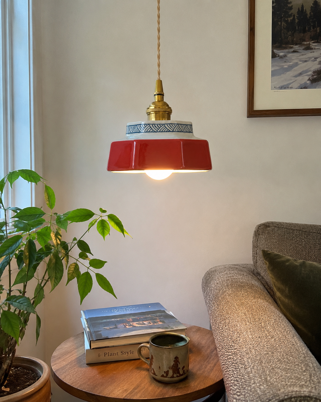 Taro | Retro Ceramic Pendant Light