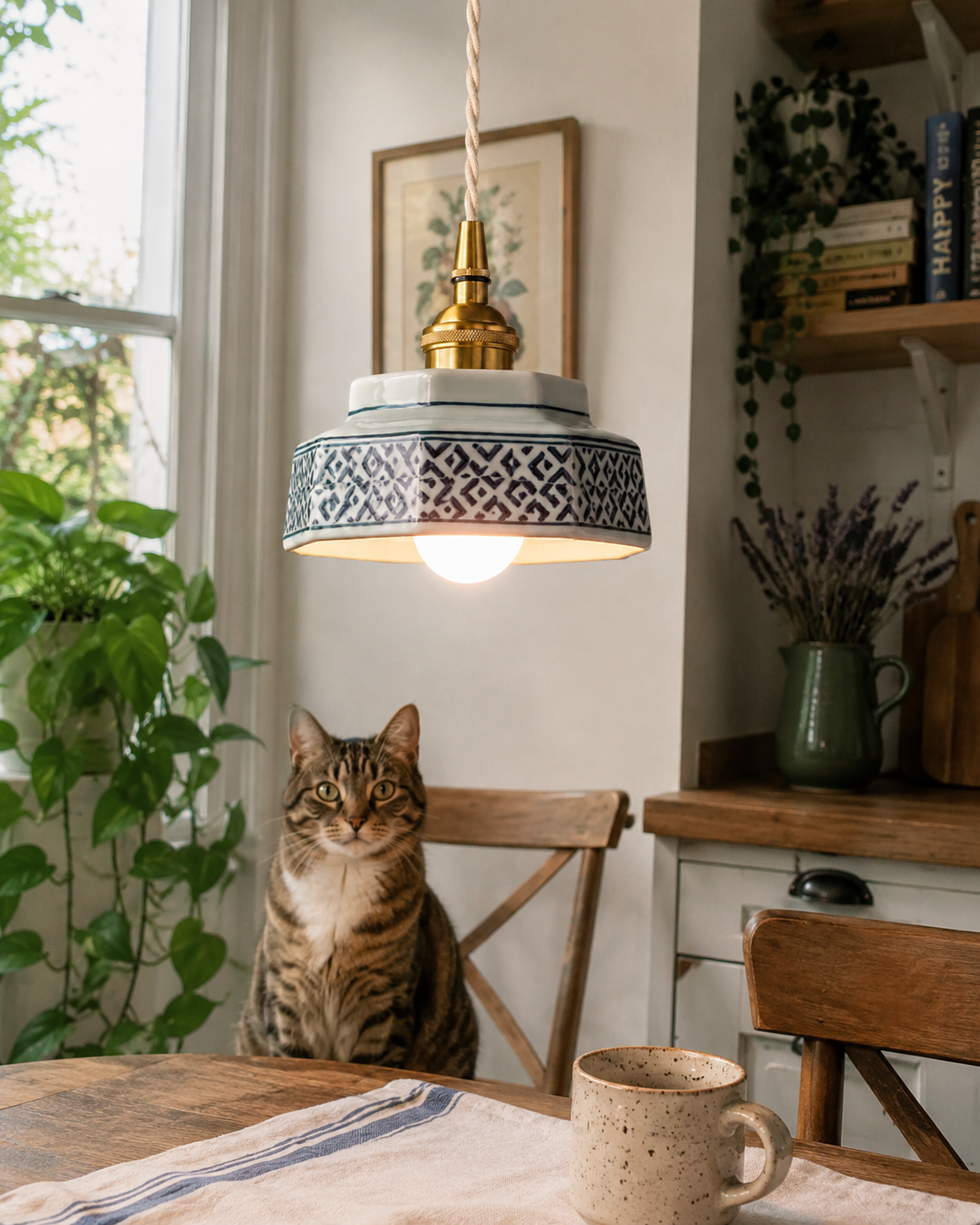 Taro | Retro Ceramic Pendant Light