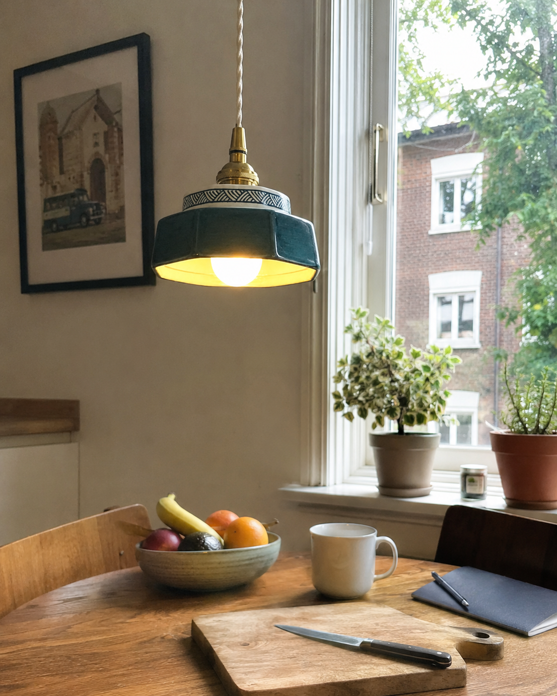 Taro | Retro Ceramic Pendant Light