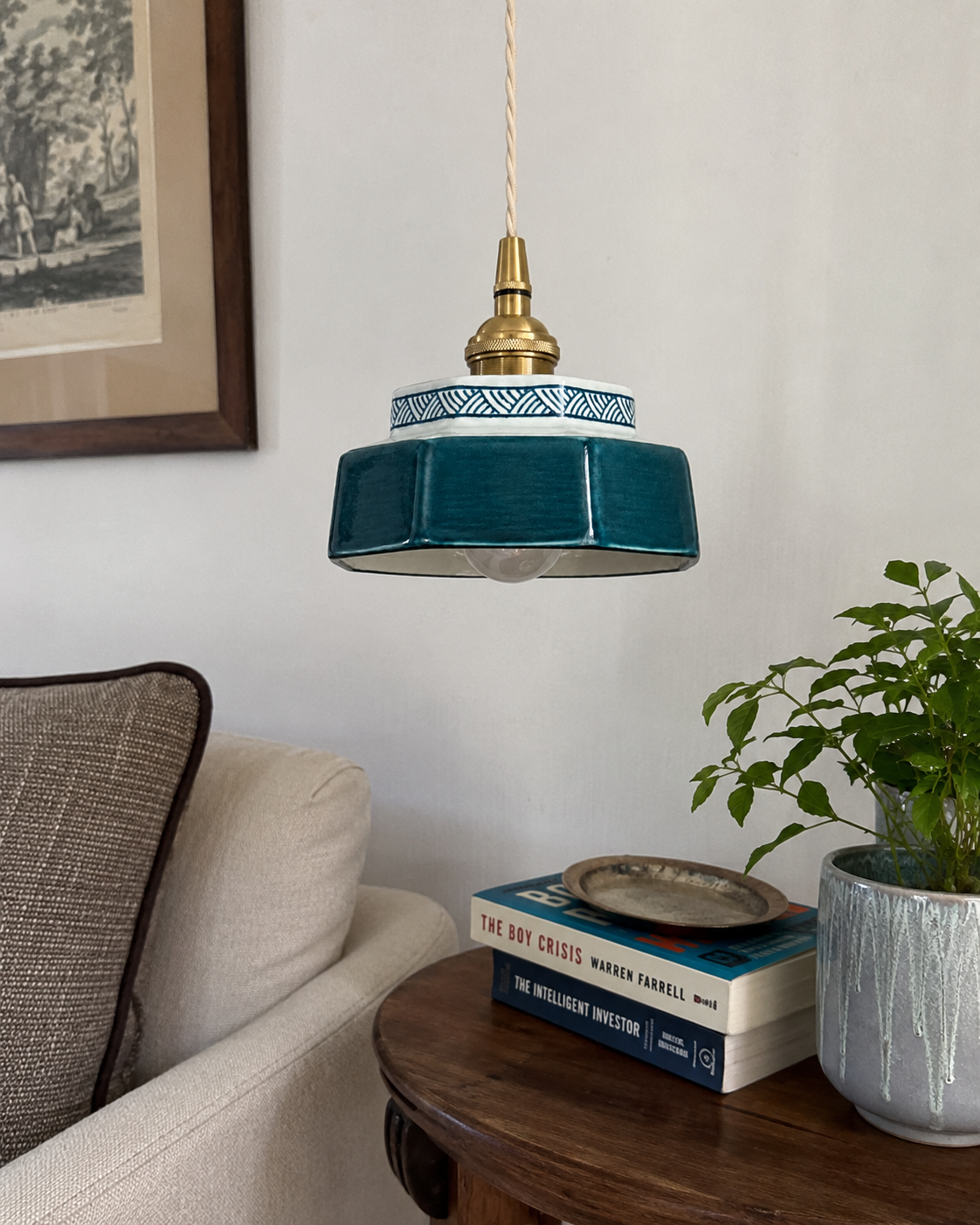 Taro | Retro Ceramic Pendant Light