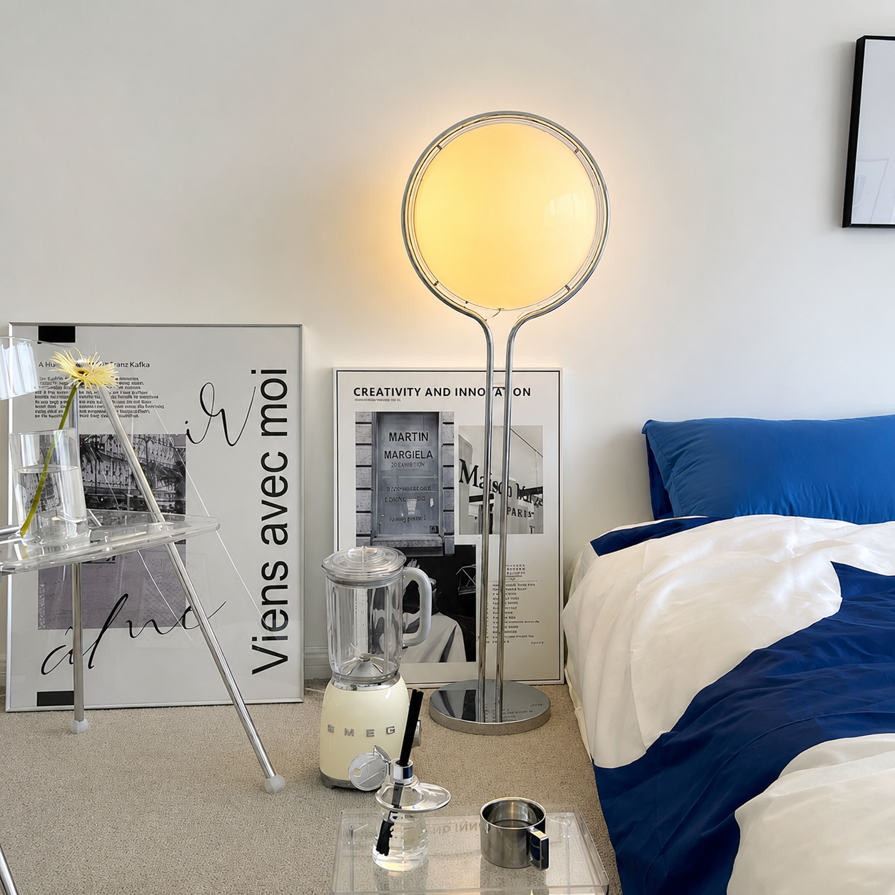 Callan | Bauhaus Acrylic Globe Floor Lamp