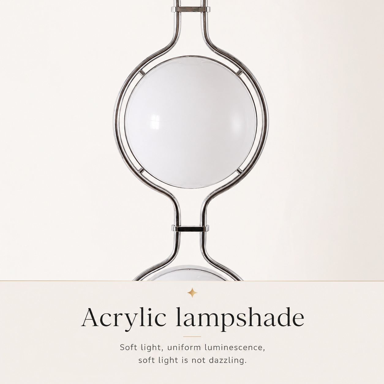 Emeric | Bauhaus Acrylic Globe Arc Floor Lamp