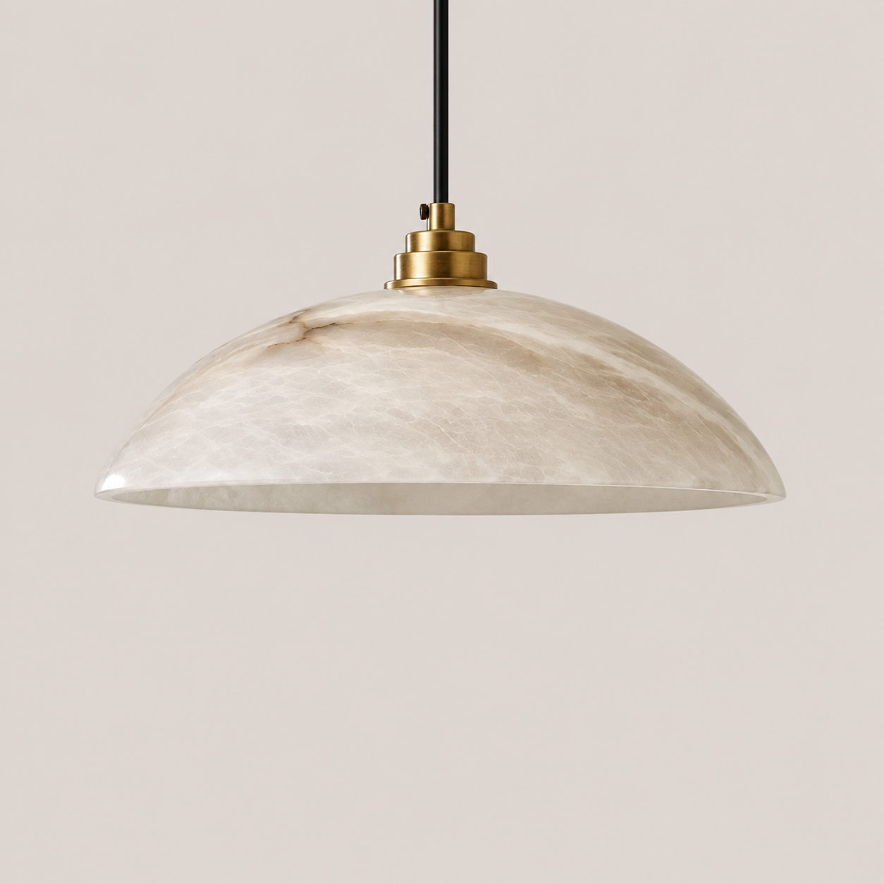 Marisol | Copper Marble Round Chandelier