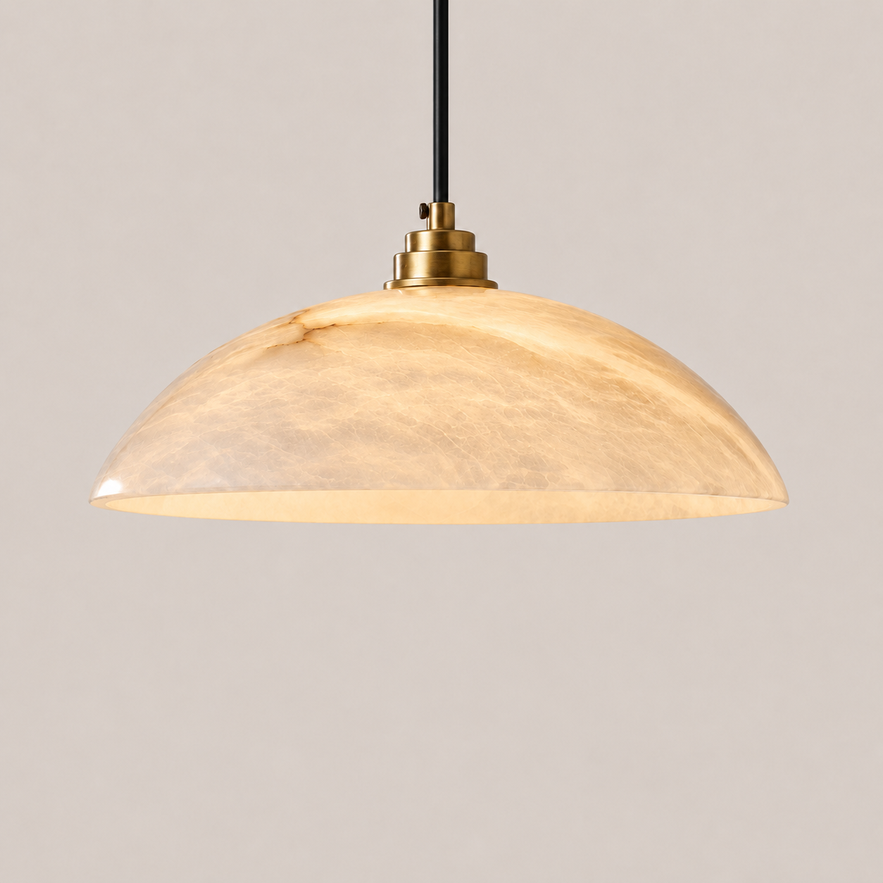 Marisol | Copper Marble Round Chandelier