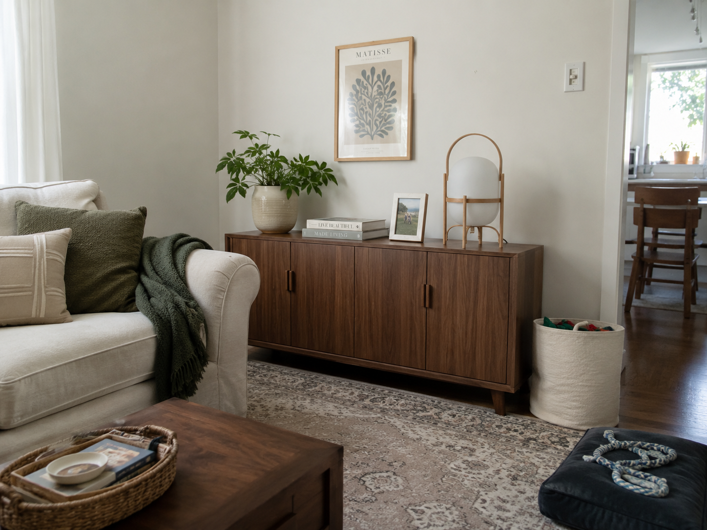 Obi | Japanese Basket Glass Table Lamp