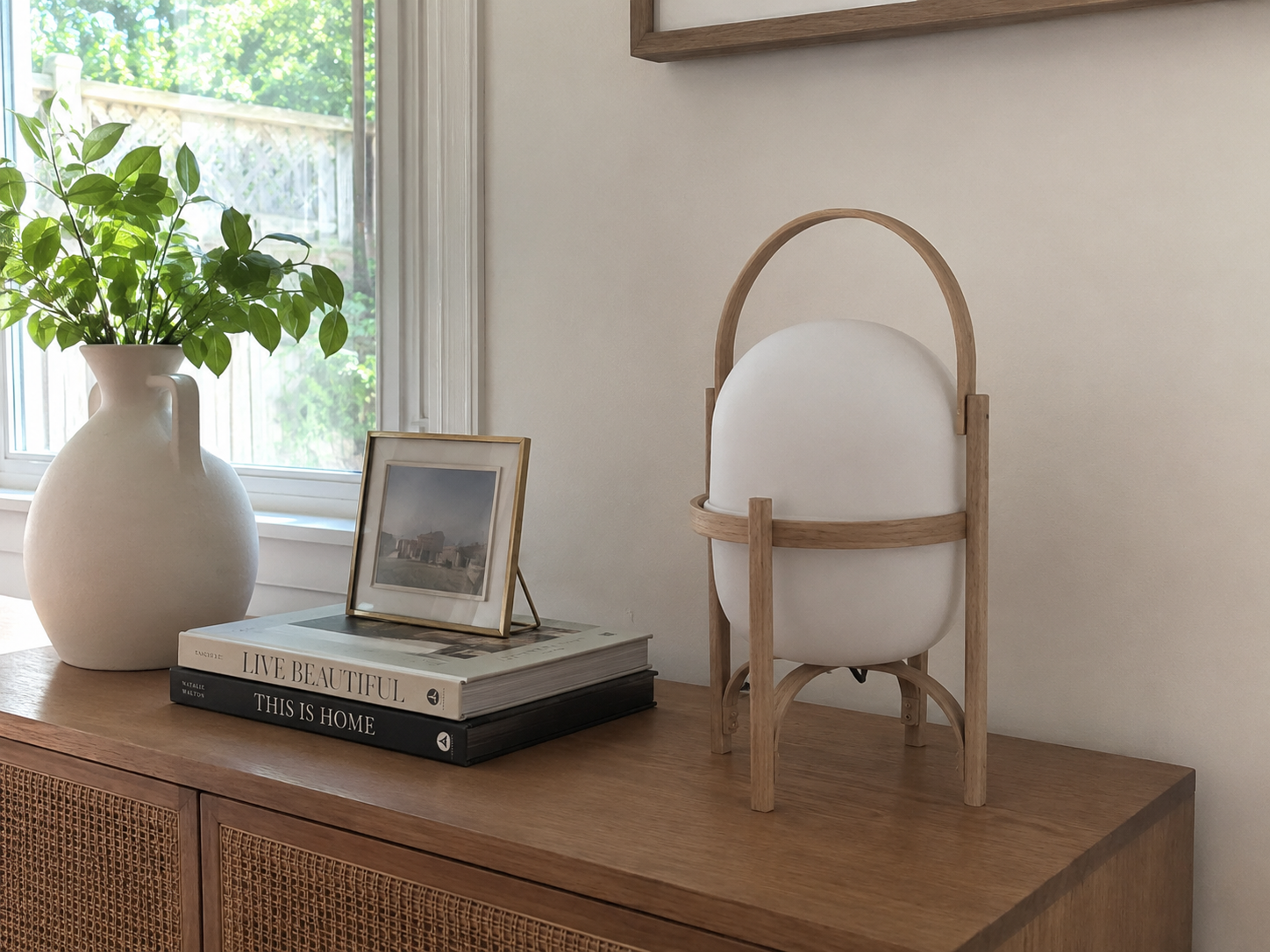 Obi | Japanese Basket Glass Table Lamp