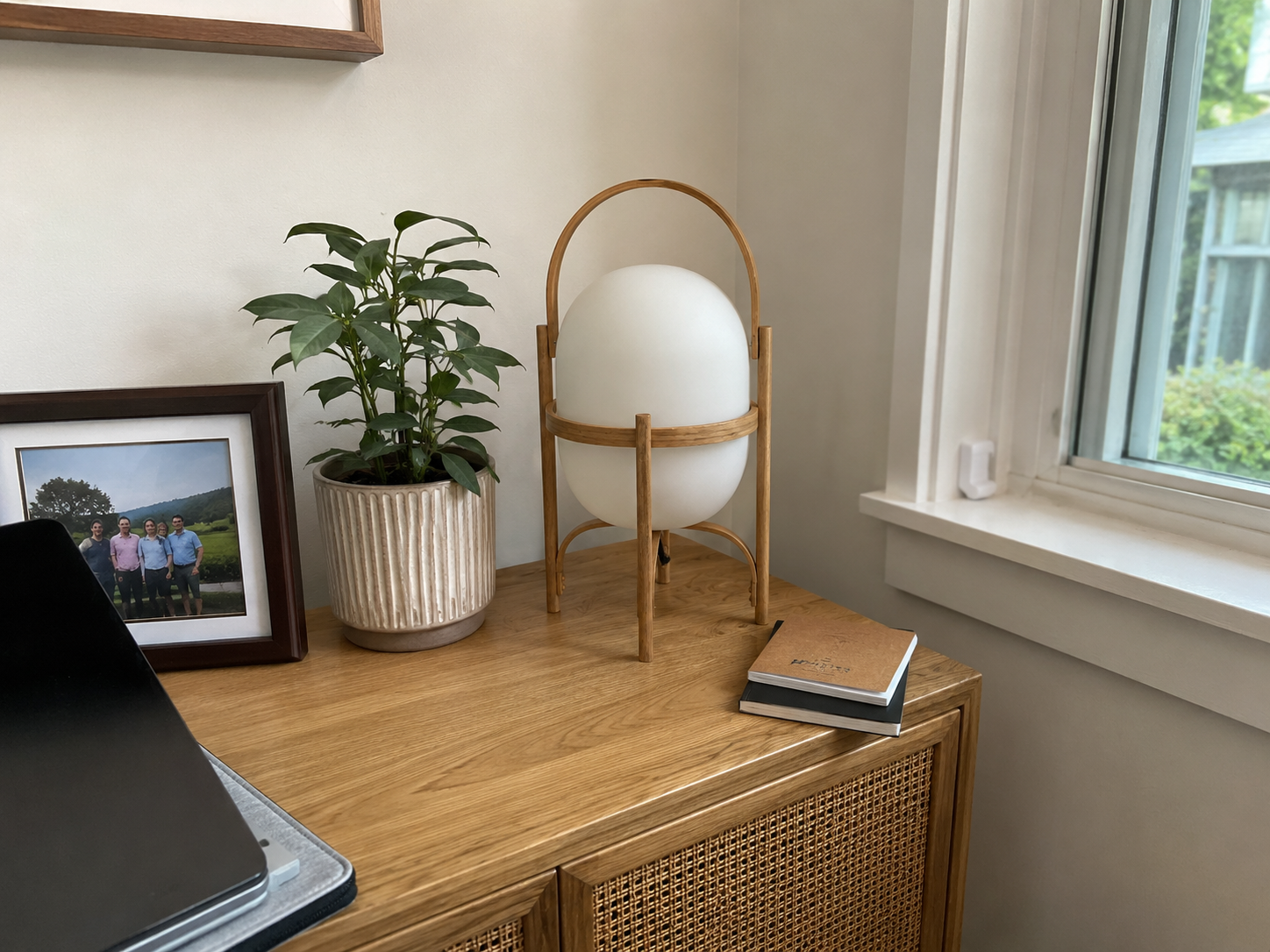 Obi | Japanese Basket Glass Table Lamp