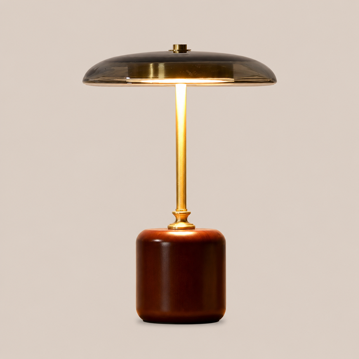 Adelina | Brass Glass Bedside Lamp