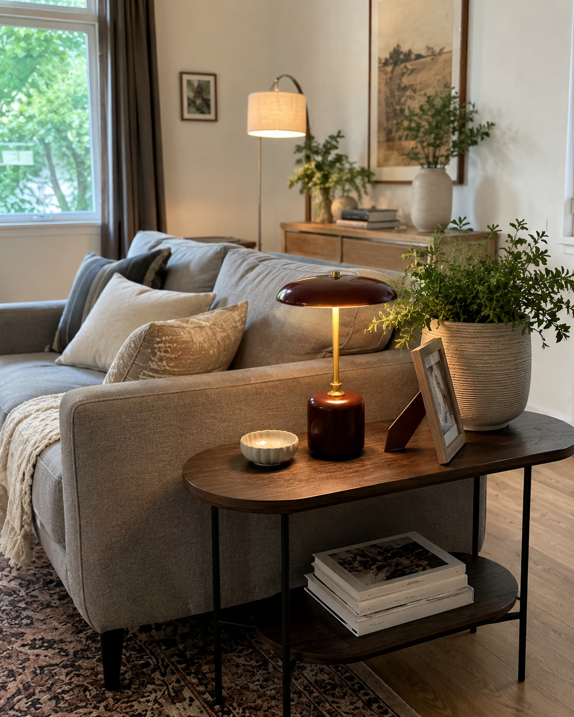 Adelina | Brass Glass Bedside Lamp