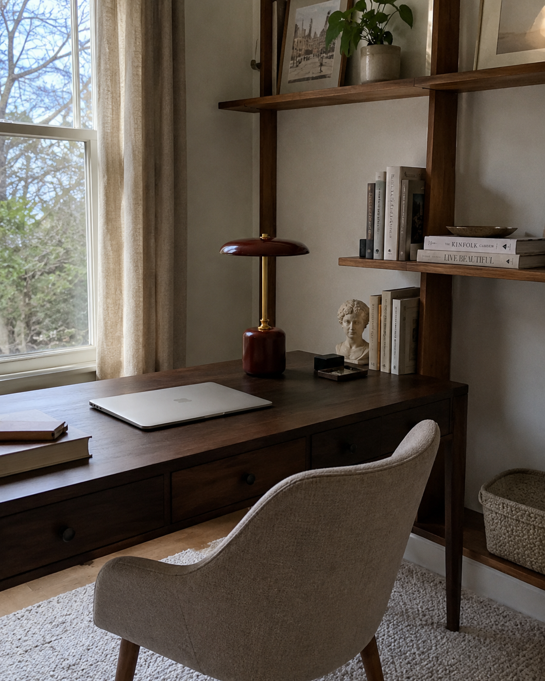 Adelina | Brass Glass Bedside Lamp