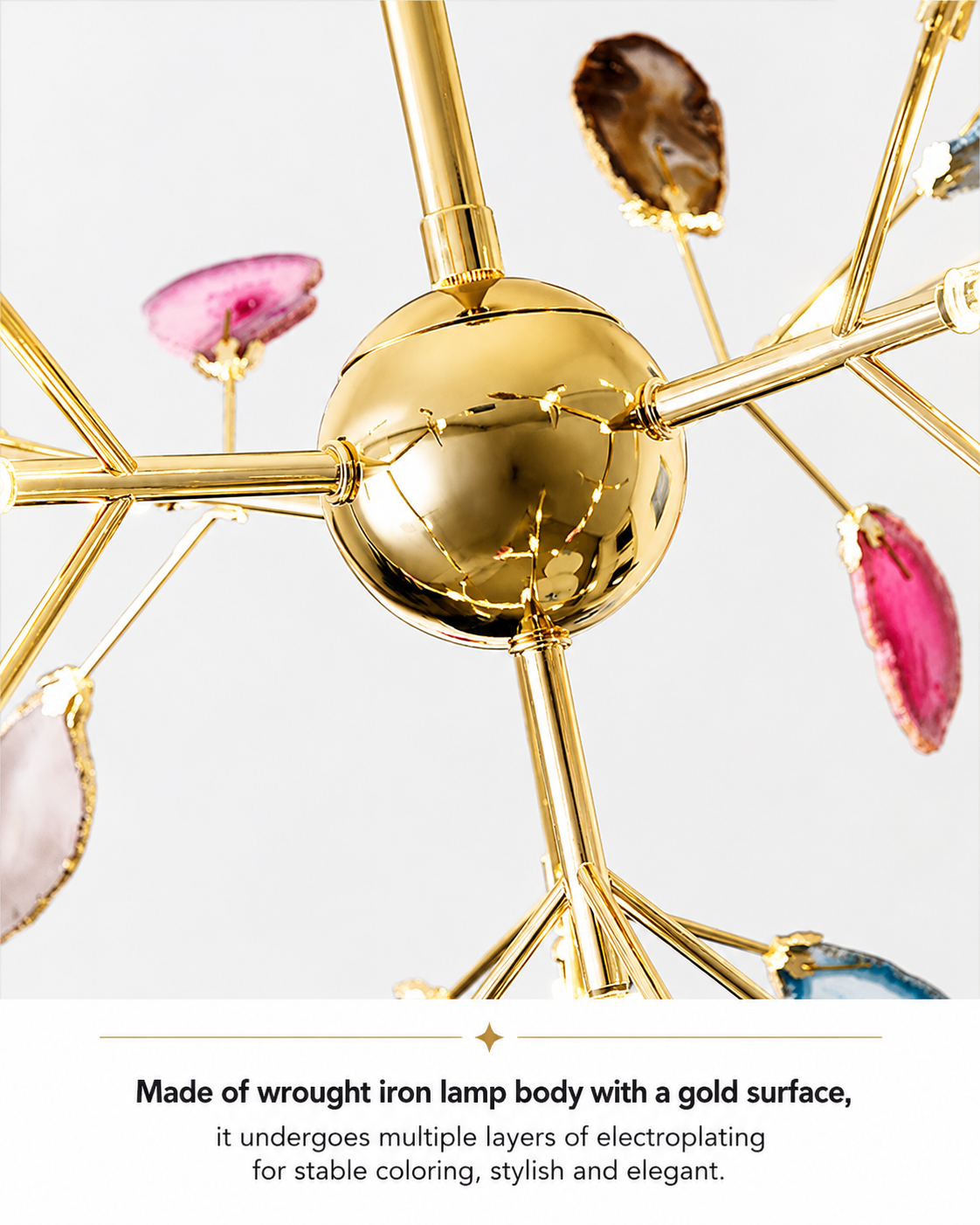Orion | Nordic Firefly Onyx Chandelier