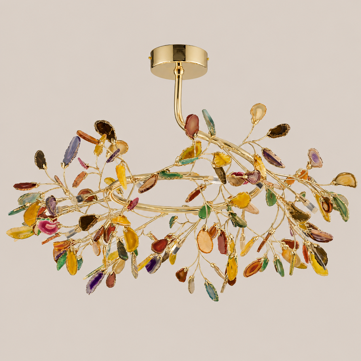 Azura | Nordic Natural Agate Chandelier