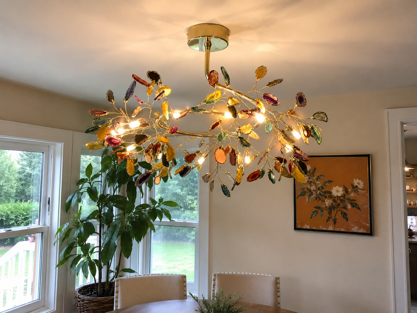 Azura | Nordic Natural Agate Chandelier