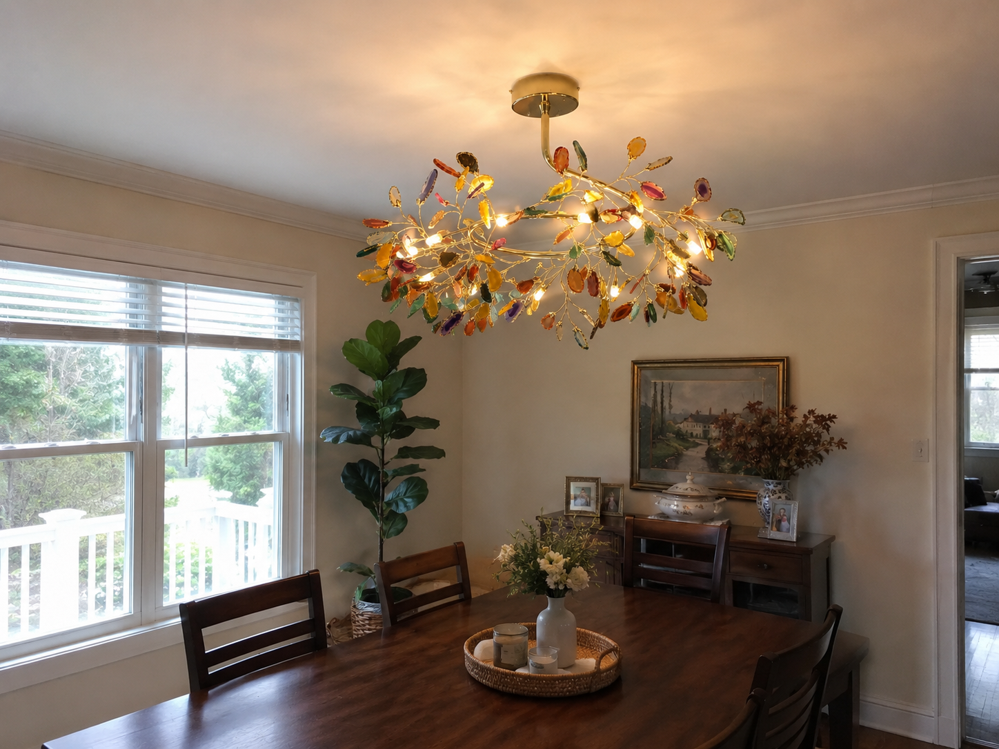 Azura | Nordic Natural Agate Chandelier