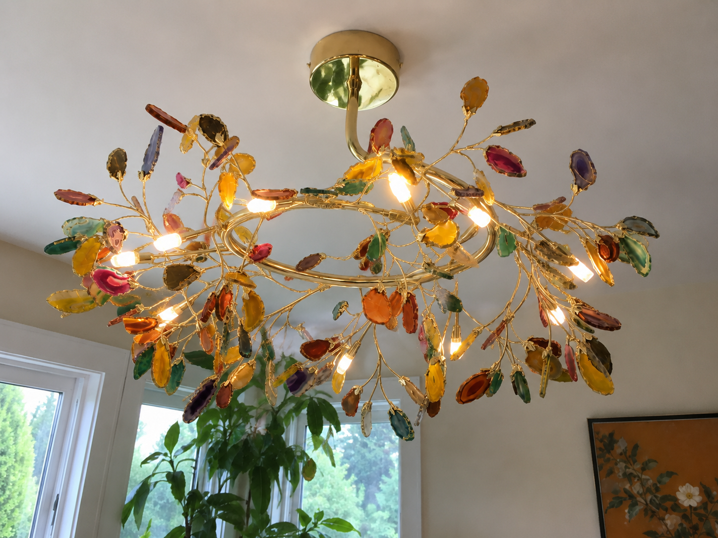 Azura | Nordic Natural Agate Chandelier