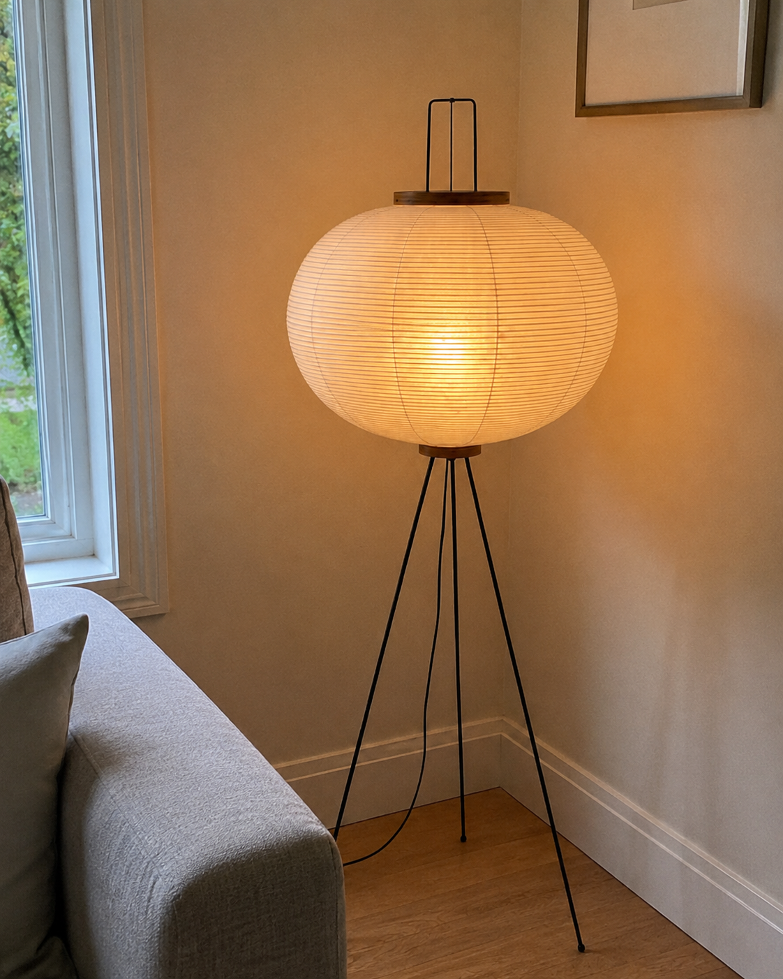 Kaito | Japanese Rice Paper Lantern Floor Lamp