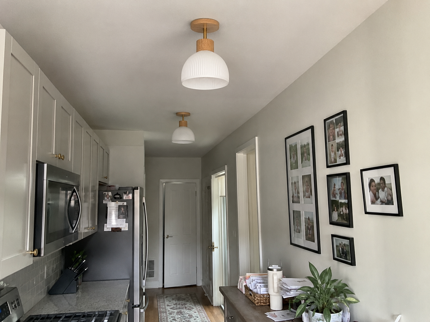Ezra | Nordic Cream Flush Mount Ceiling Light