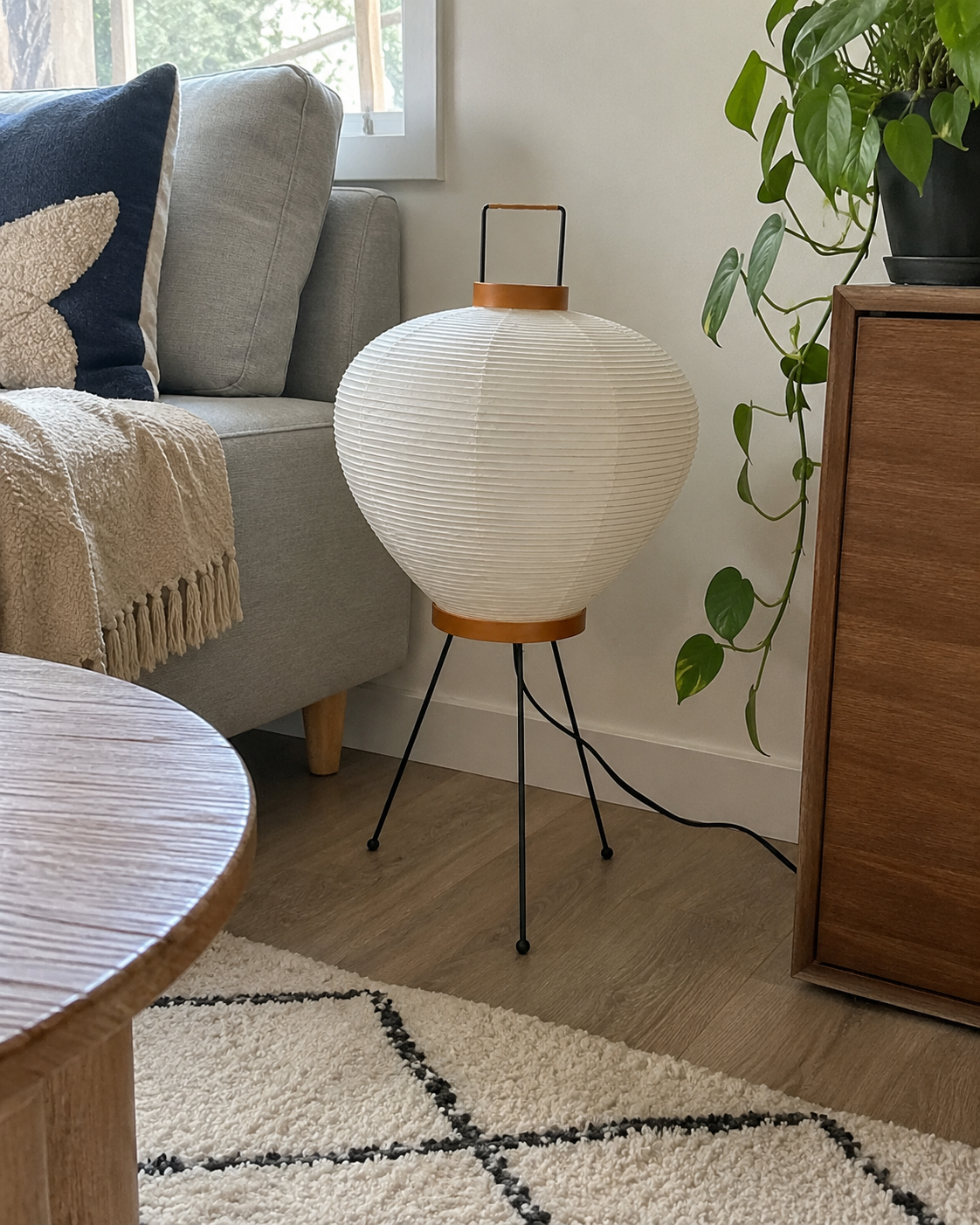 Daiki | Japanese Rice Paper Lantern Floor Lamp