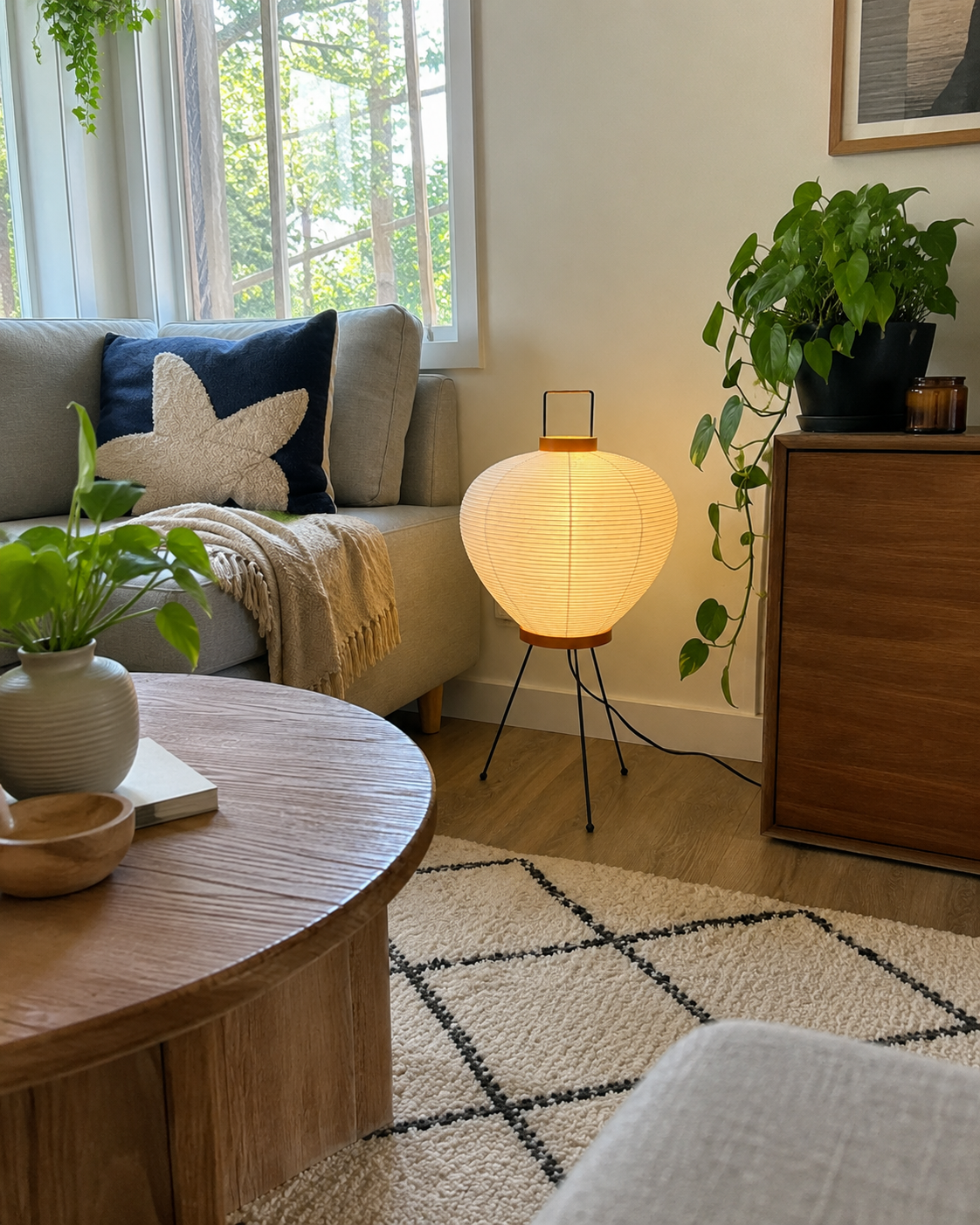 Daiki | Japanese Rice Paper Lantern Floor Lamp