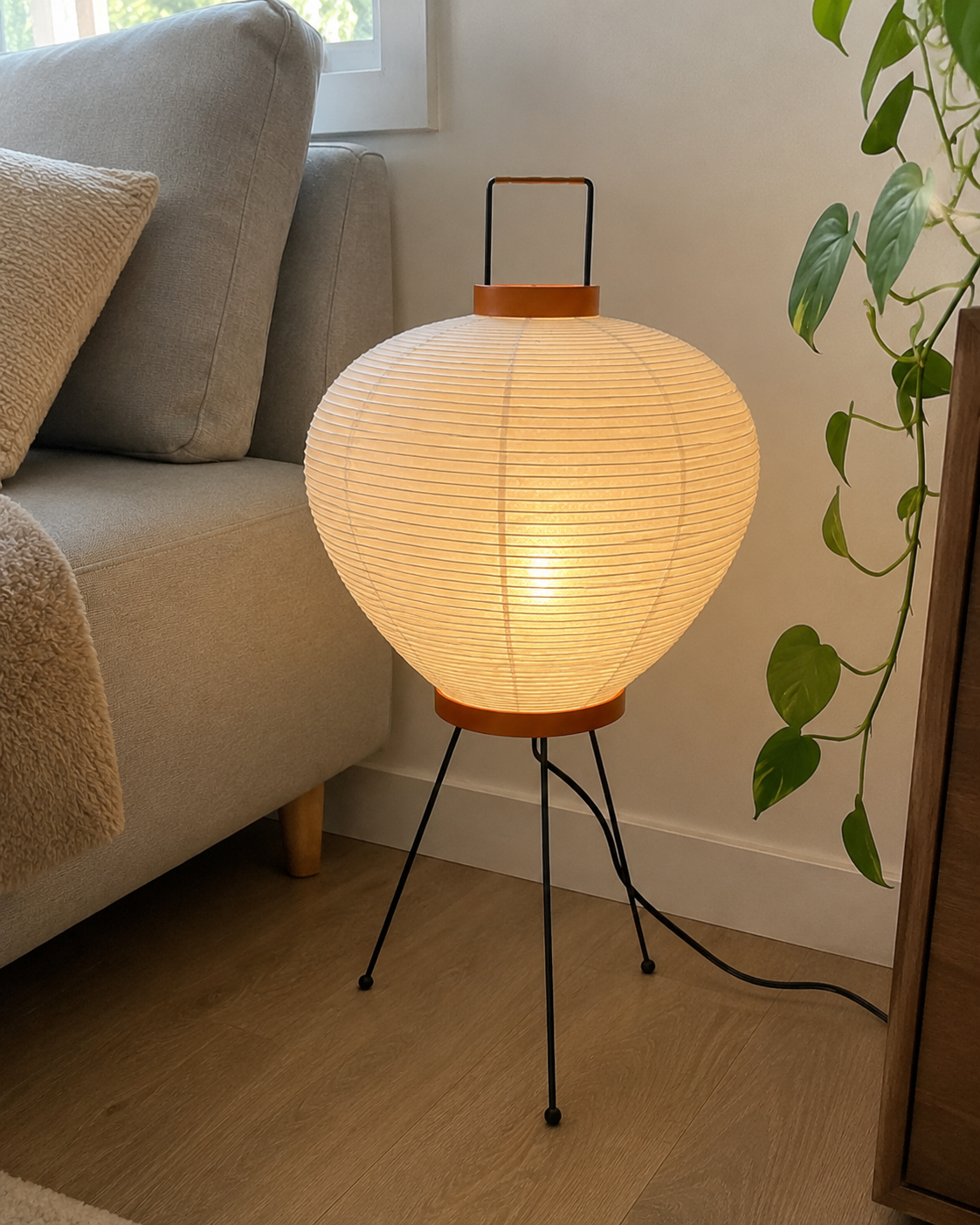 Daiki | Japanese Rice Paper Lantern Floor Lamp