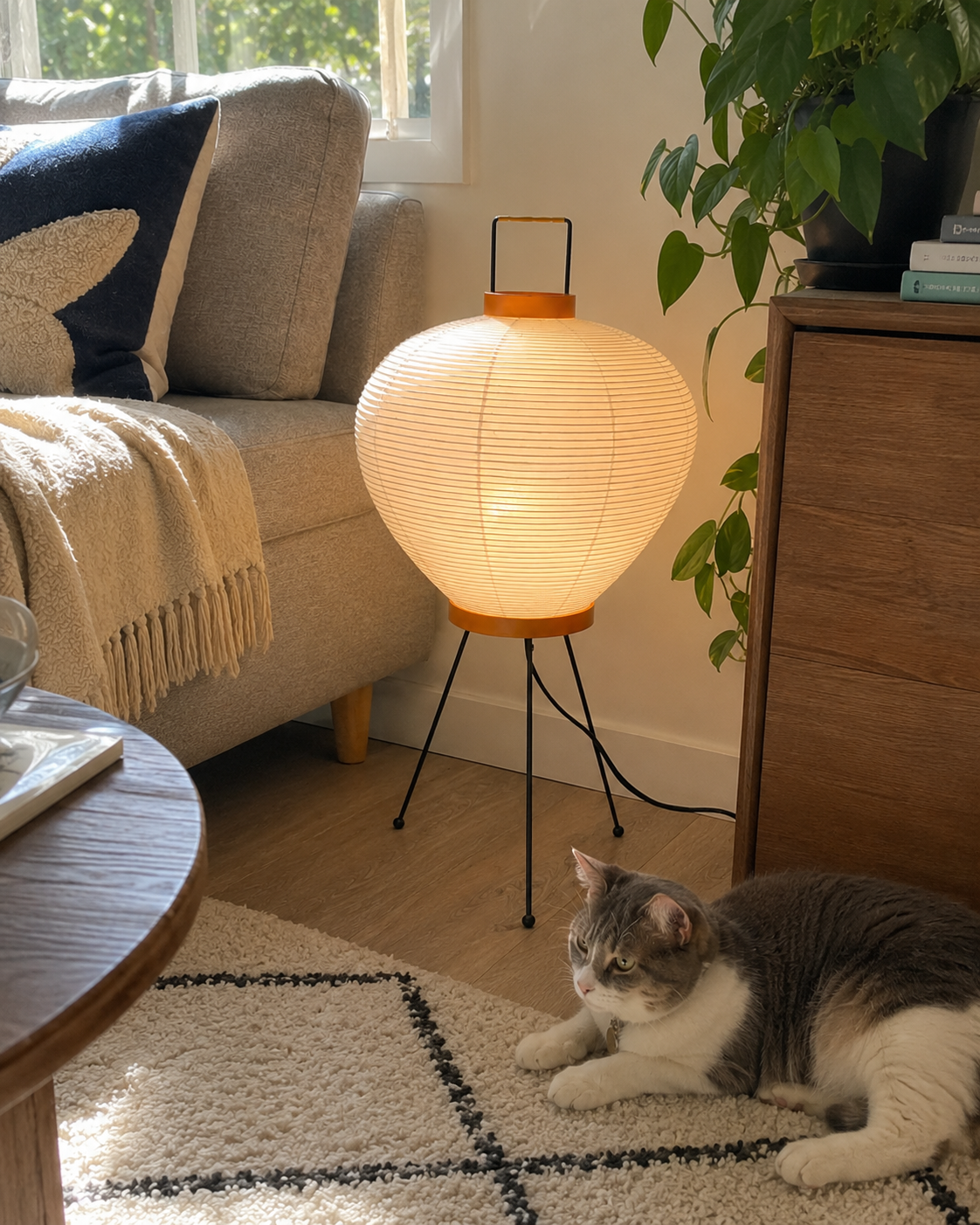 Daiki | Japanese Rice Paper Lantern Floor Lamp