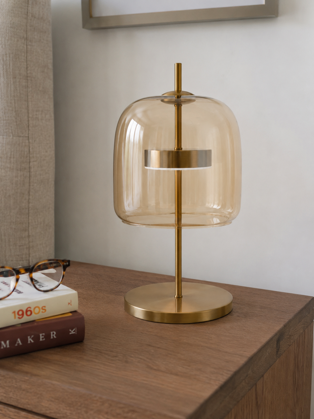 Sienna | Modern Glass Bedside Lamp
