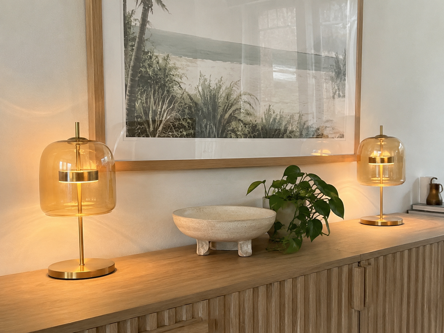 Sienna | Modern Glass Bedside Lamp