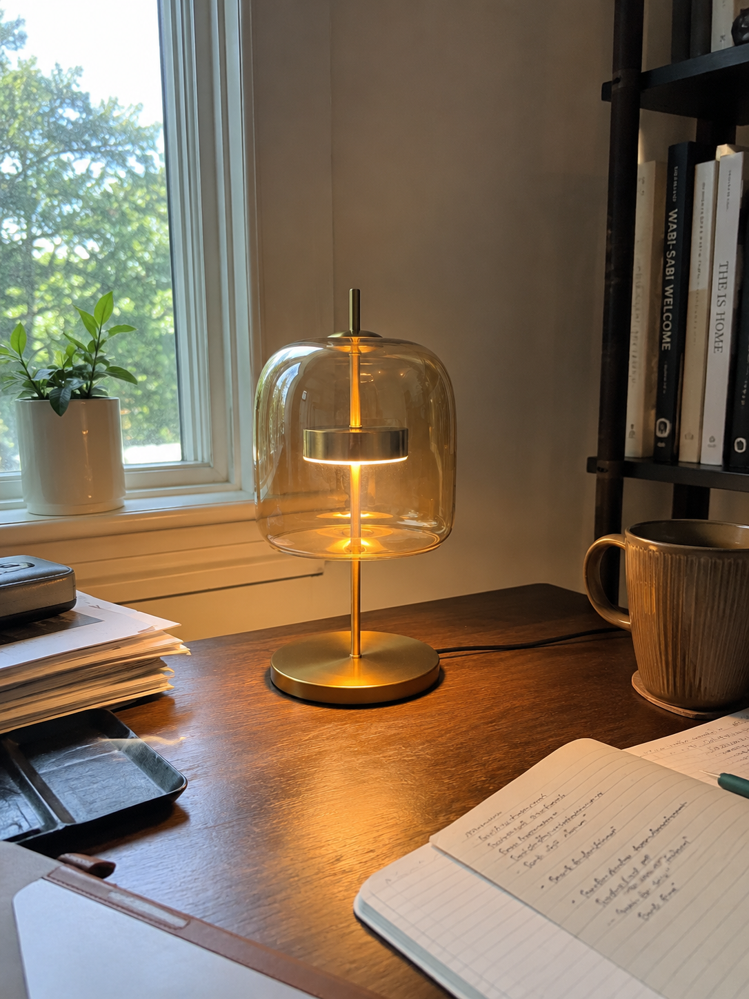 Sienna | Modern Glass Bedside Lamp