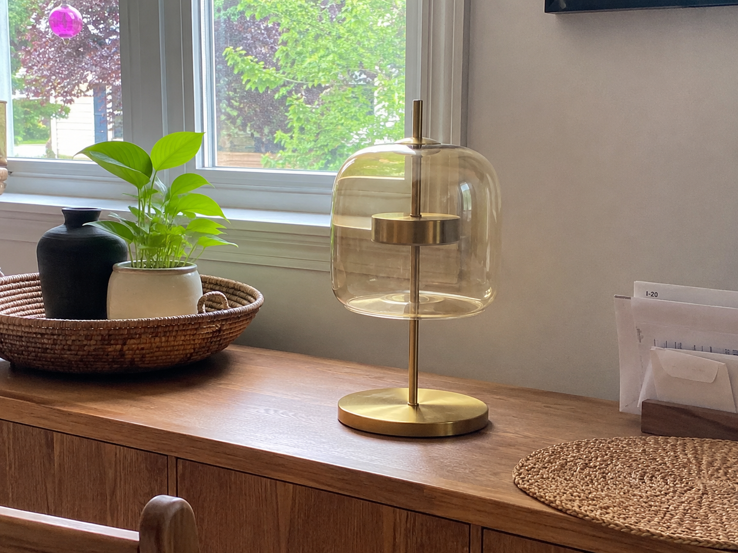 Sienna | Modern Glass Bedside Lamp