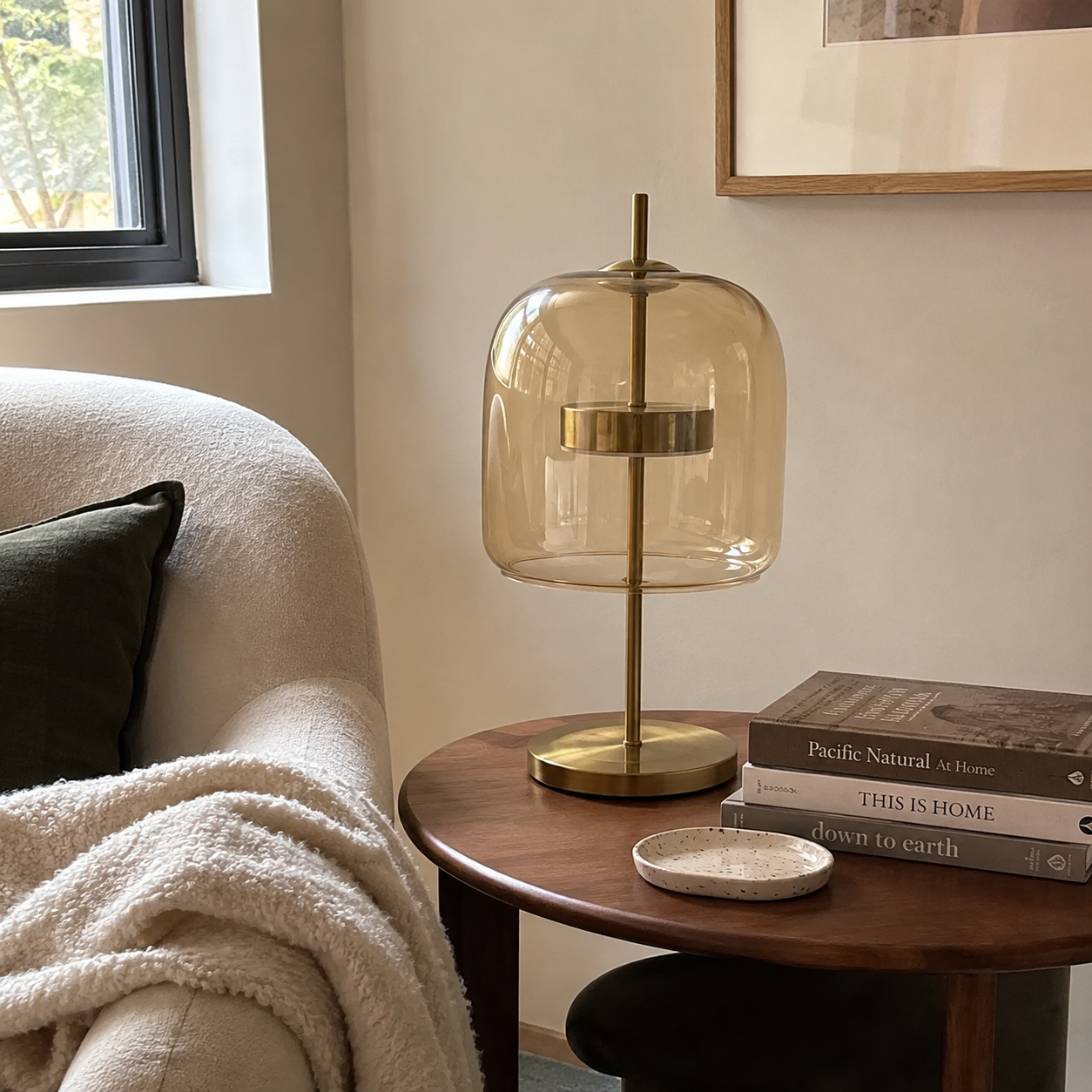 Sienna | Modern Glass Bedside Lamp