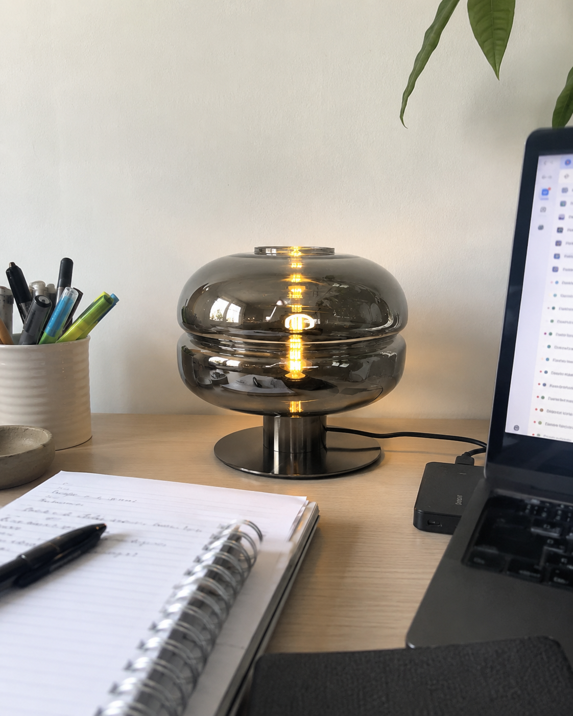 Simone | Postmodern Glass Table Lamp
